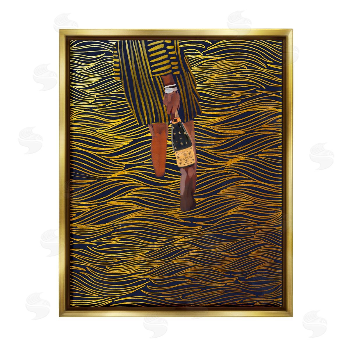 Amelia Noyes | Patterned Girl with Champagne
