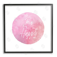 Christine Zalewski | Be Happy Pink Circle