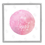 Christine Zalewski | Be Happy Pink Circle