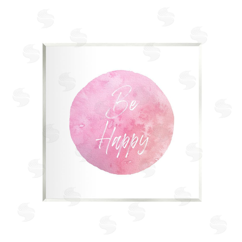 Christine Zalewski | Be Happy Pink Circle