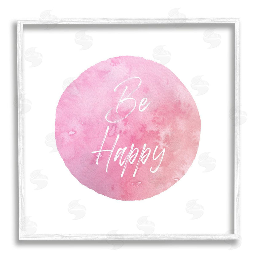 Christine Zalewski | Be Happy Pink Circle