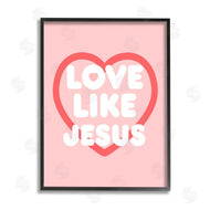 Stupell Studio | Love Like Jesus Heart