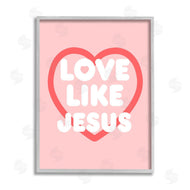 Stupell Studio | Love Like Jesus Heart
