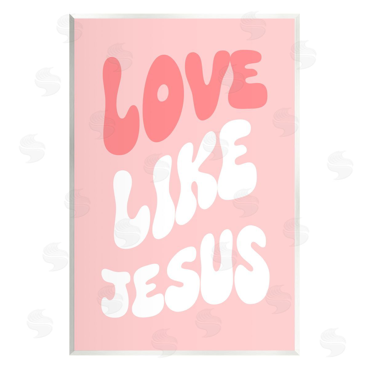 Stupell Studio Love Like Jesus Retro Wall Plaque Artside_