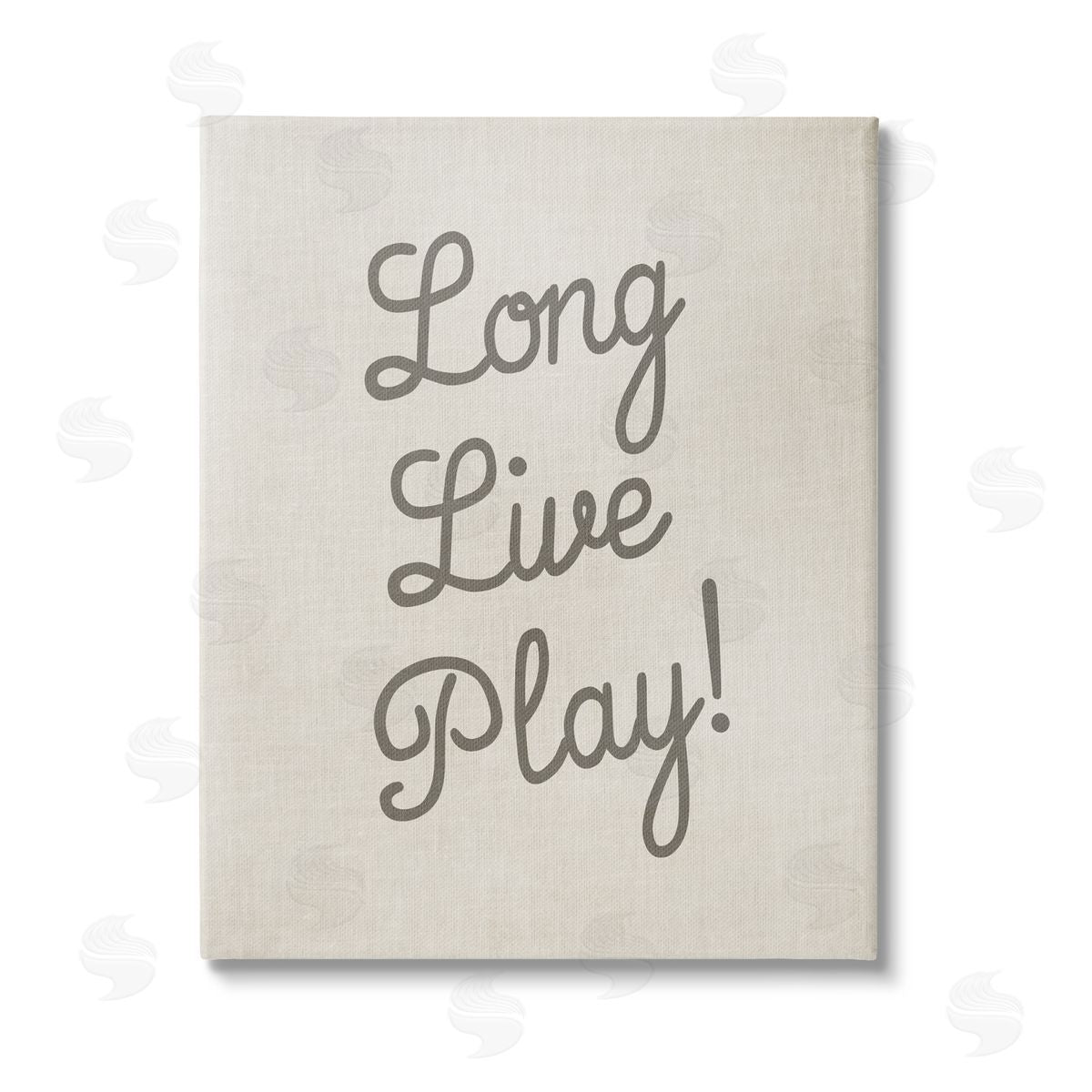 Stupell Studio Long Live Play Phrase Canvas Wall Art