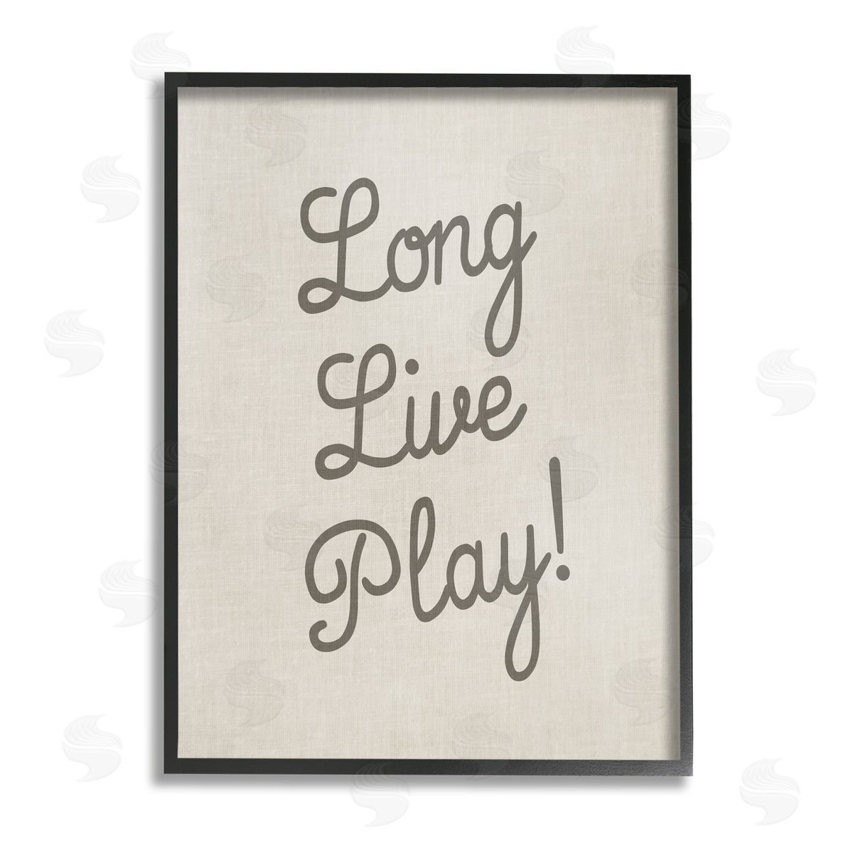Stupell Studio Long Live Play Phrase Black Framed Giclee Wall Artside_