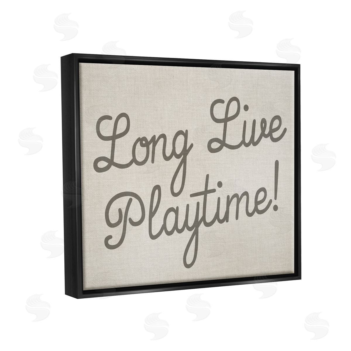 Stupell Studio Long Live Playtime Black Floater Frame Canvas Artside_