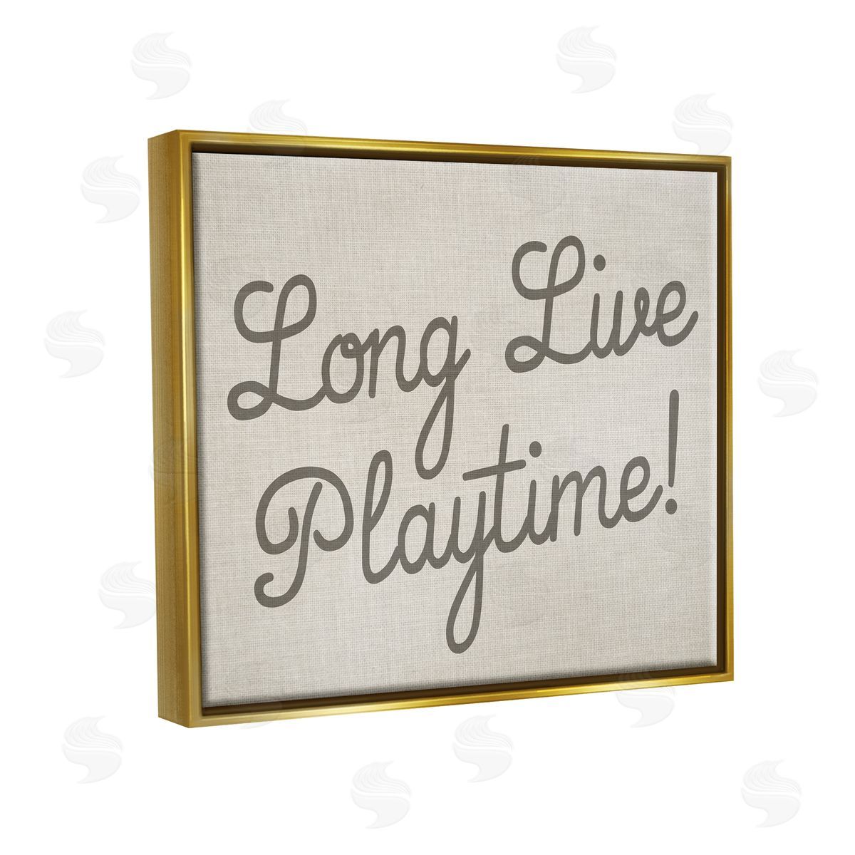 Stupell Studio Long Live Playtime Gold Floater Frame Canvas Artside_