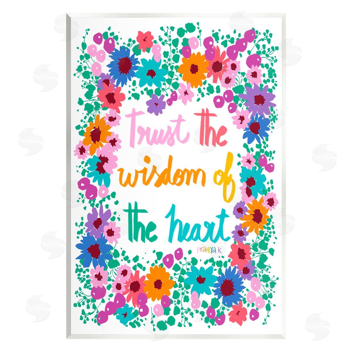 Pragya Kothari Wisdom of Heart Phrase Wall Plaque Artside_