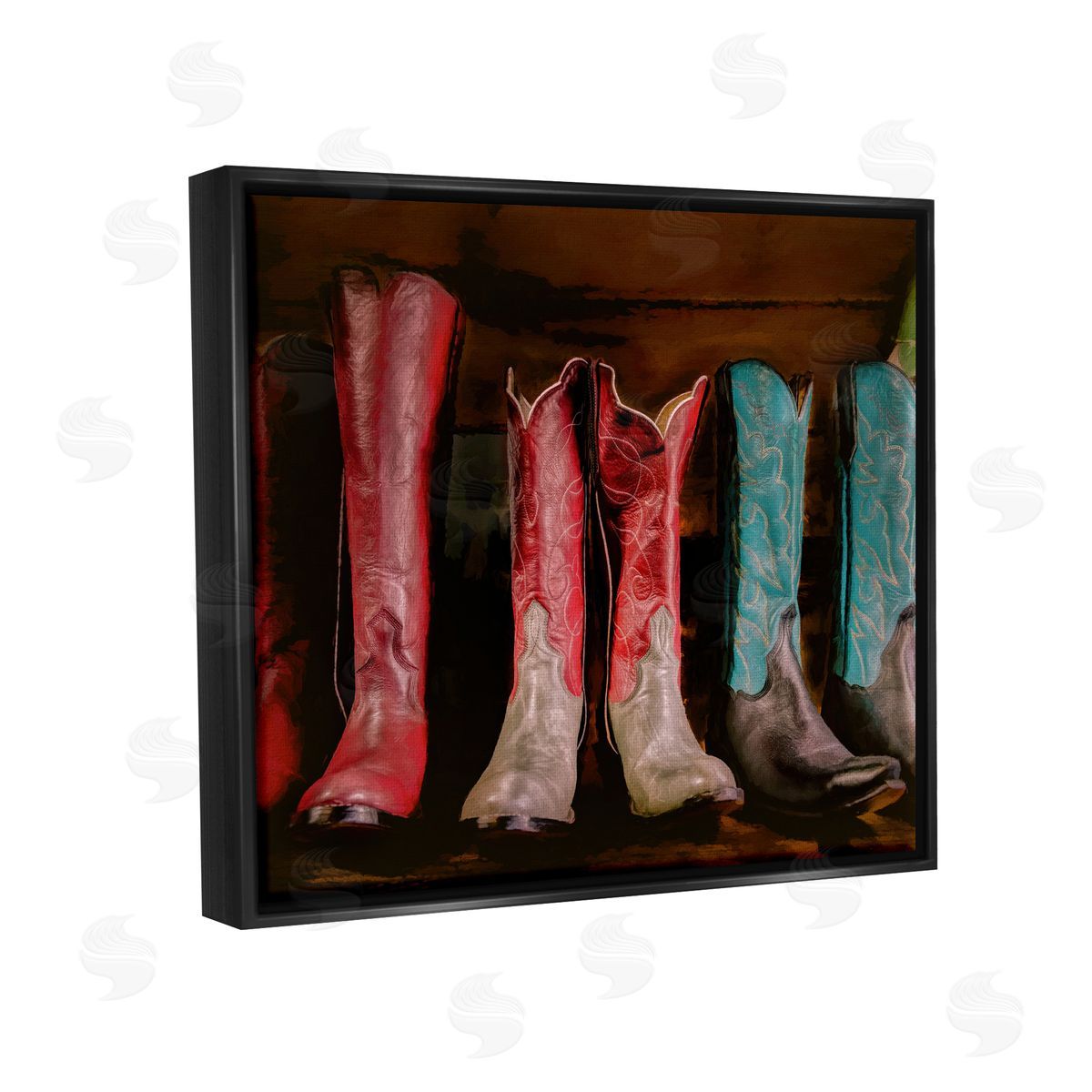 Beth Sheriden Cowgirl Boots Photography Black Floater Frame Canvas Artside_
