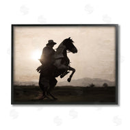Kim Allen | Cowboy & Rearing Horse