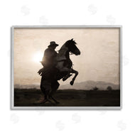 Kim Allen | Cowboy & Rearing Horse