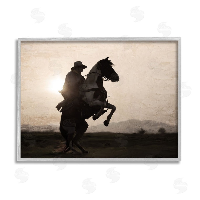 Kim Allen | Cowboy & Rearing Horse