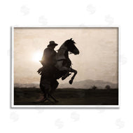 Kim Allen | Cowboy & Rearing Horse
