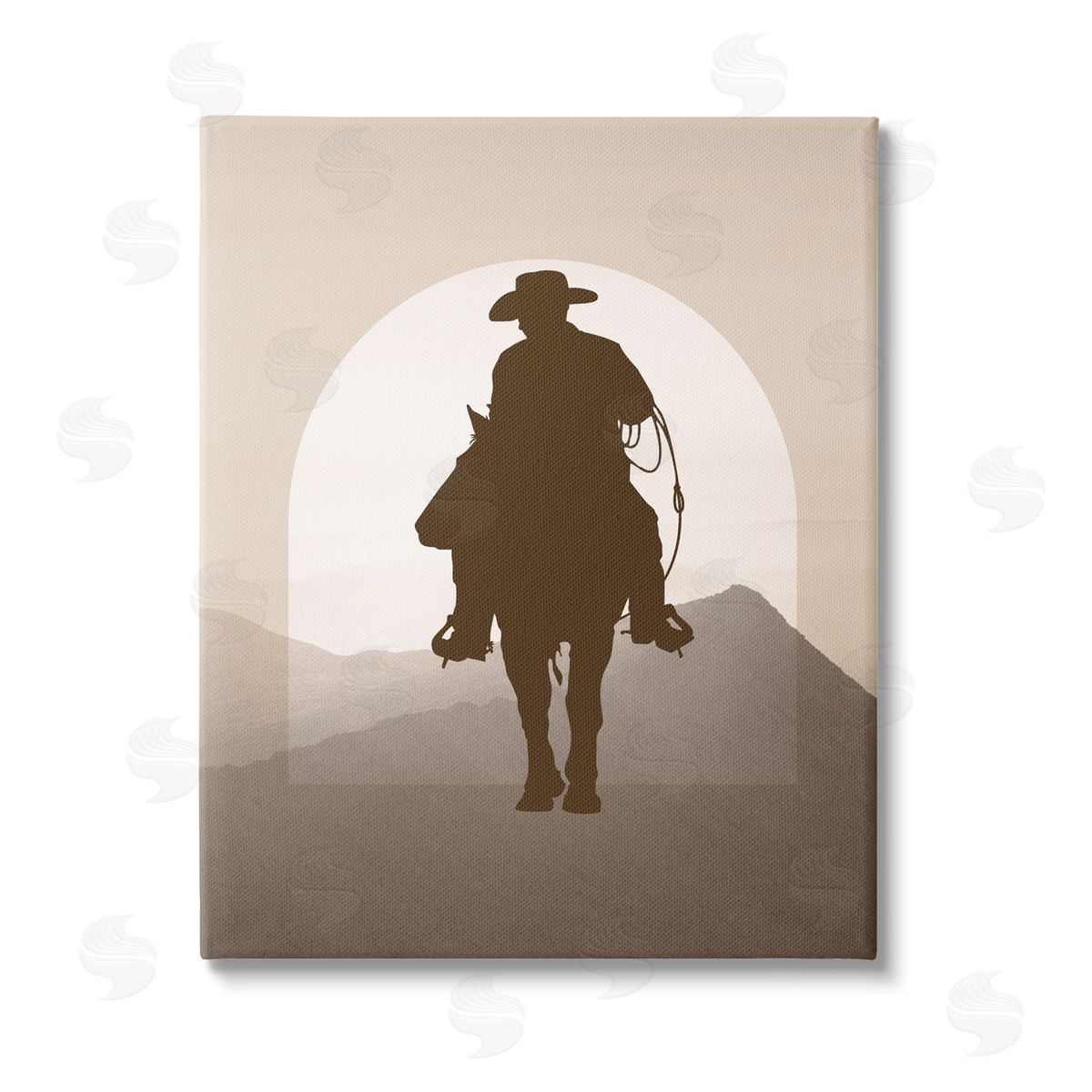 Karen Smith Cowboy & Desert Dunes Canvas Wall Art