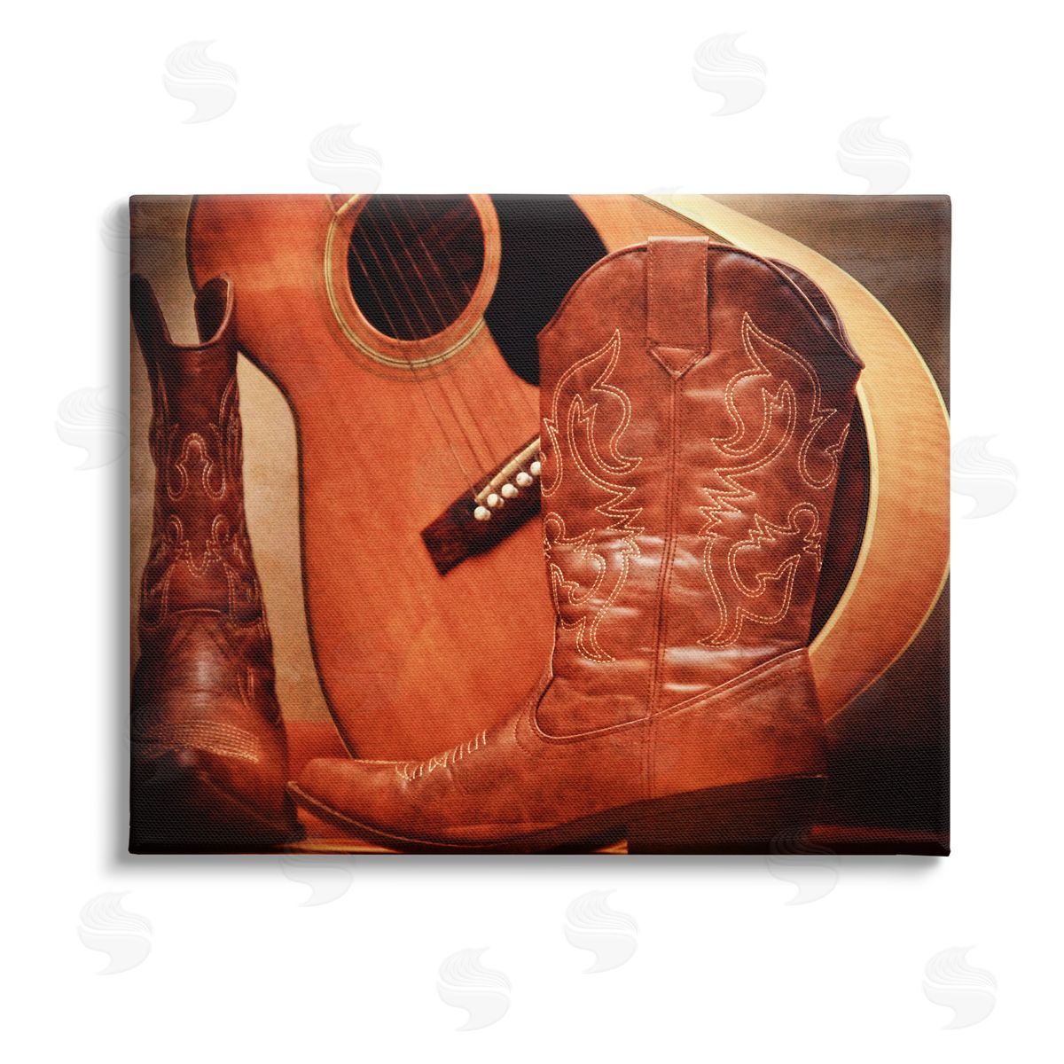 Daniel Sproul Guitar & Cowboy Boots Canvas Wall Art