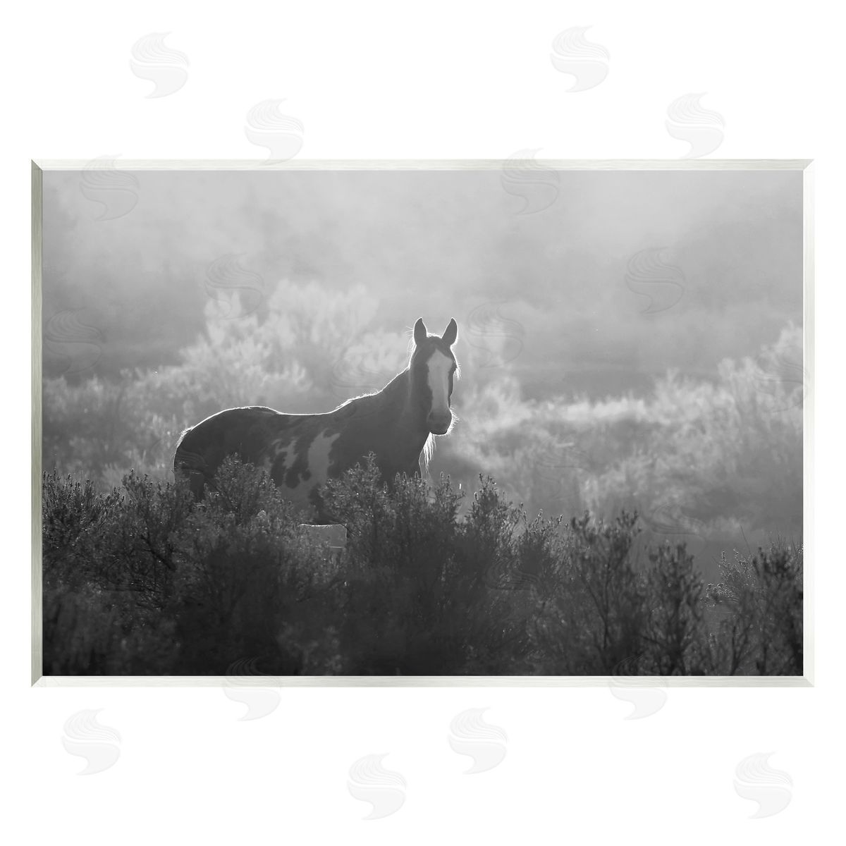 Steve Toole Horse in Nature Trees Wall Plaque Artside_