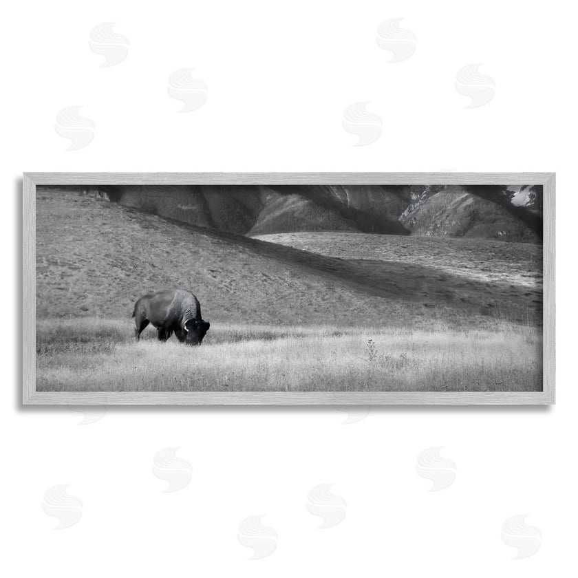 Steve Toole | Bison with Mountain Peaks