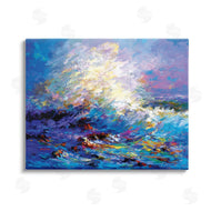 Leon Devenice | Abstract Colorful Ocean Waves