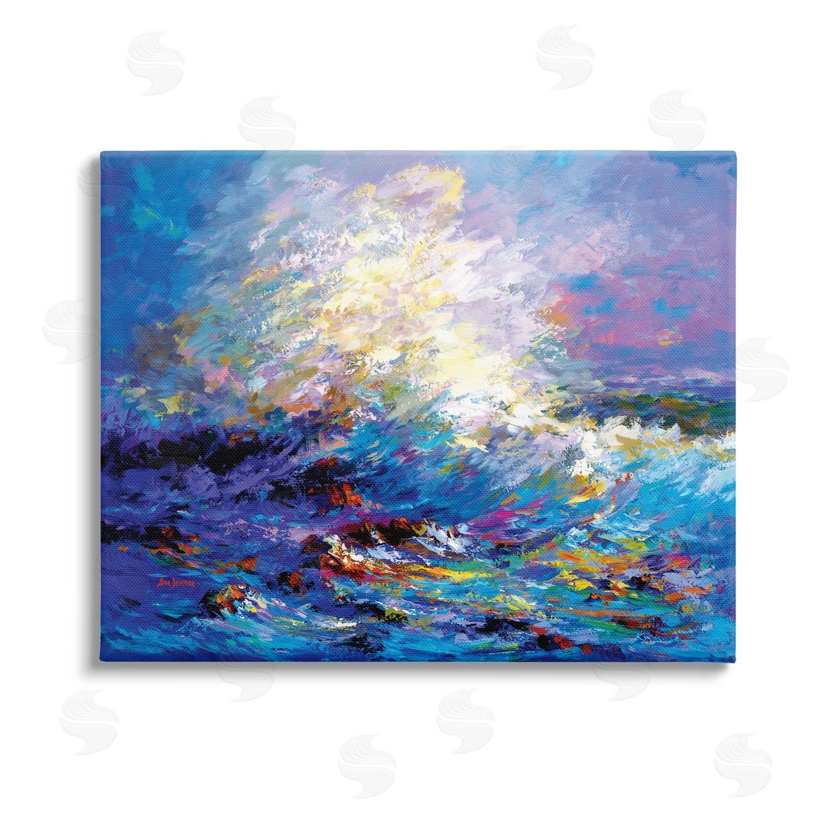 Leon Devenice | Abstract Colorful Ocean Waves