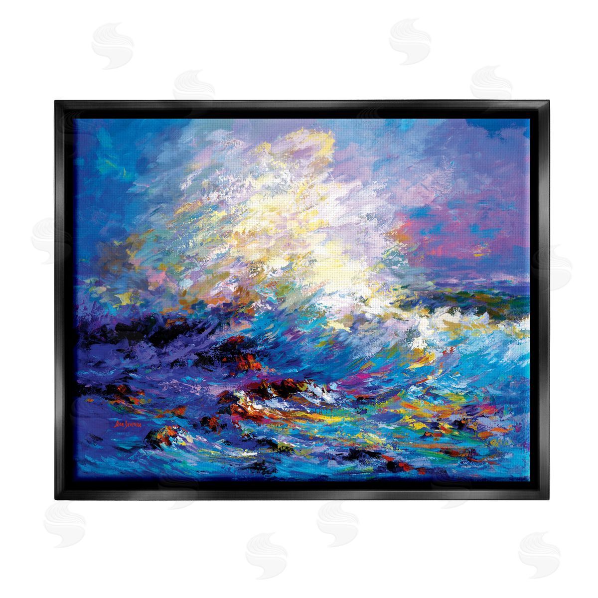 Leon Devenice | Abstract Colorful Ocean Waves