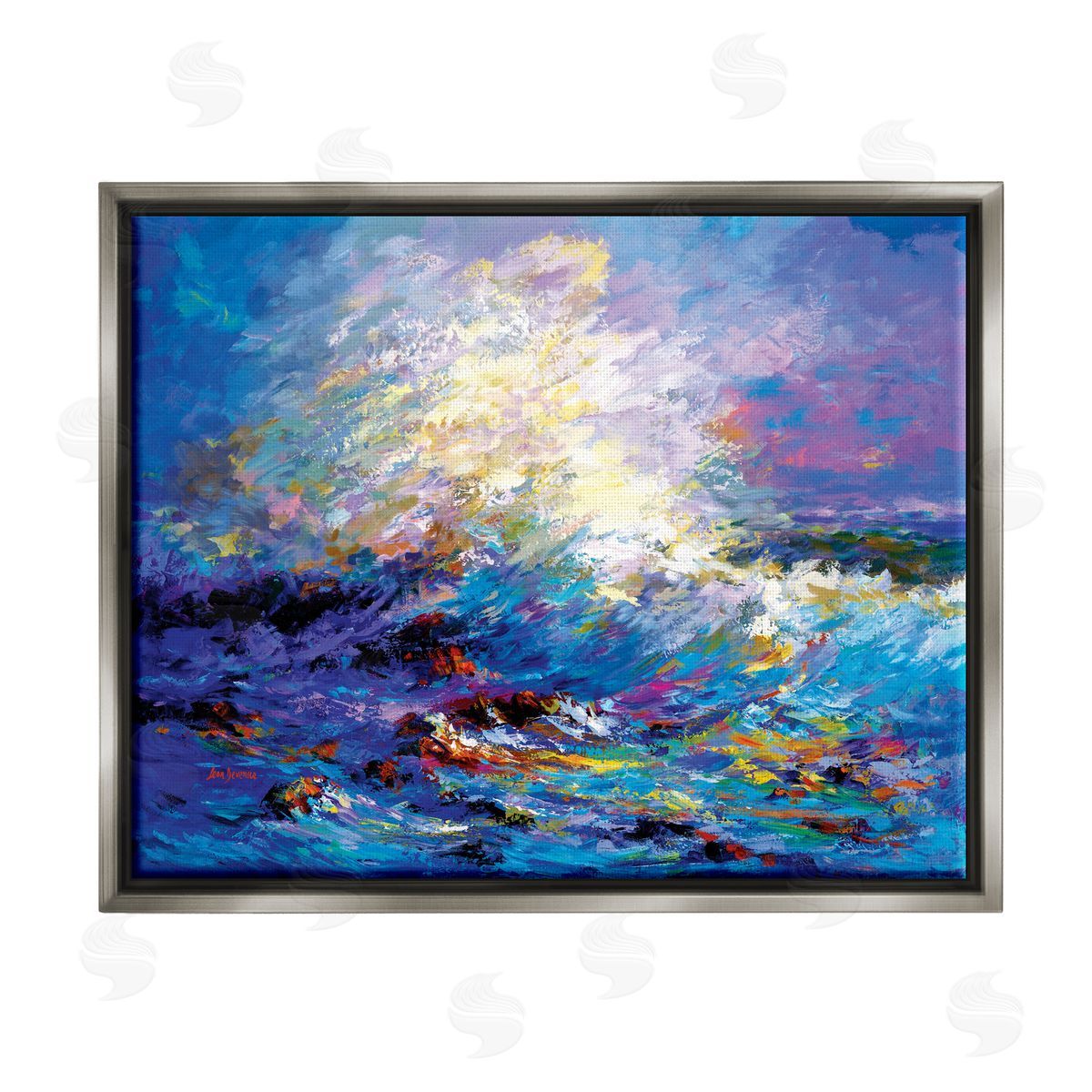 Leon Devenice | Abstract Colorful Ocean Waves