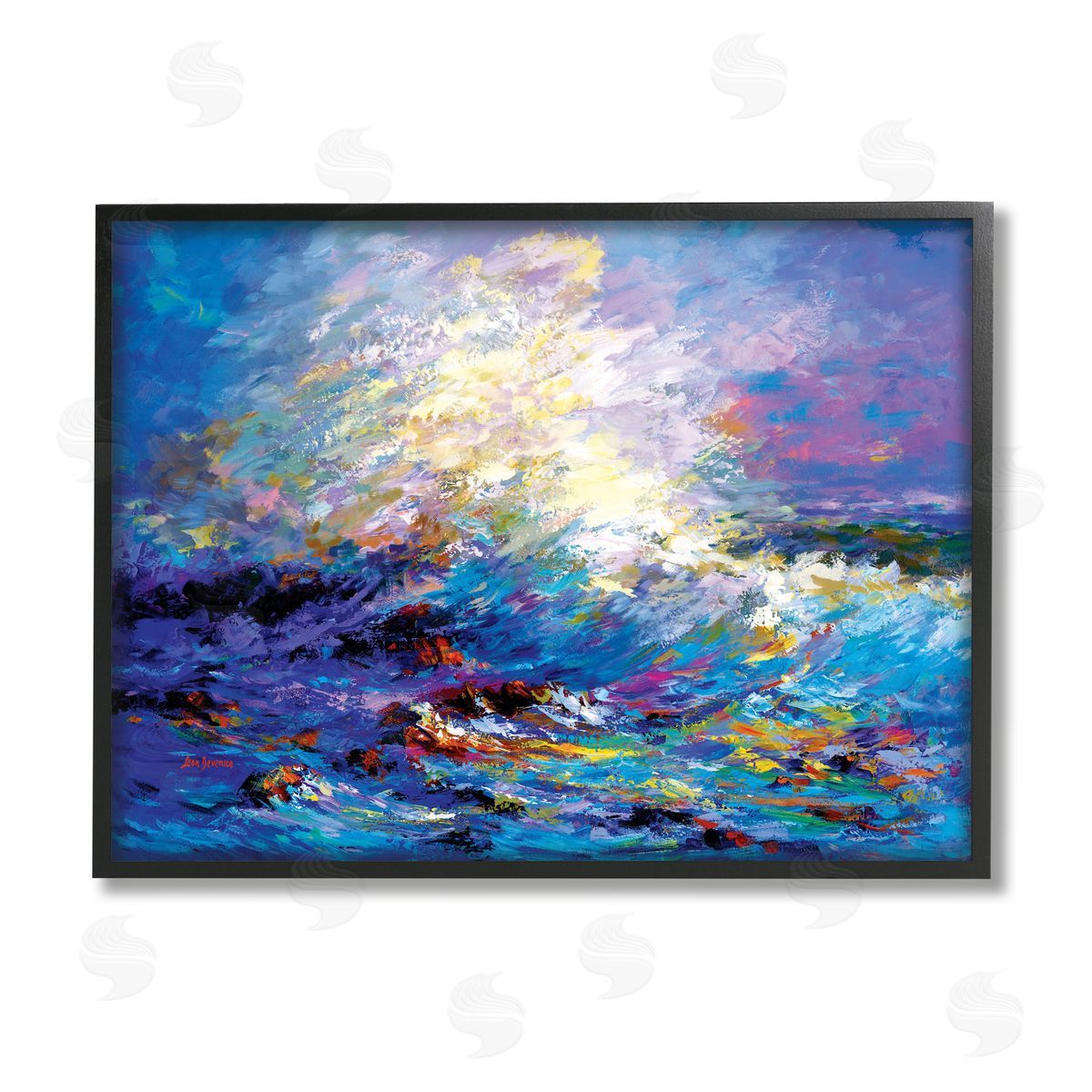 Leon Devenice | Abstract Colorful Ocean Waves