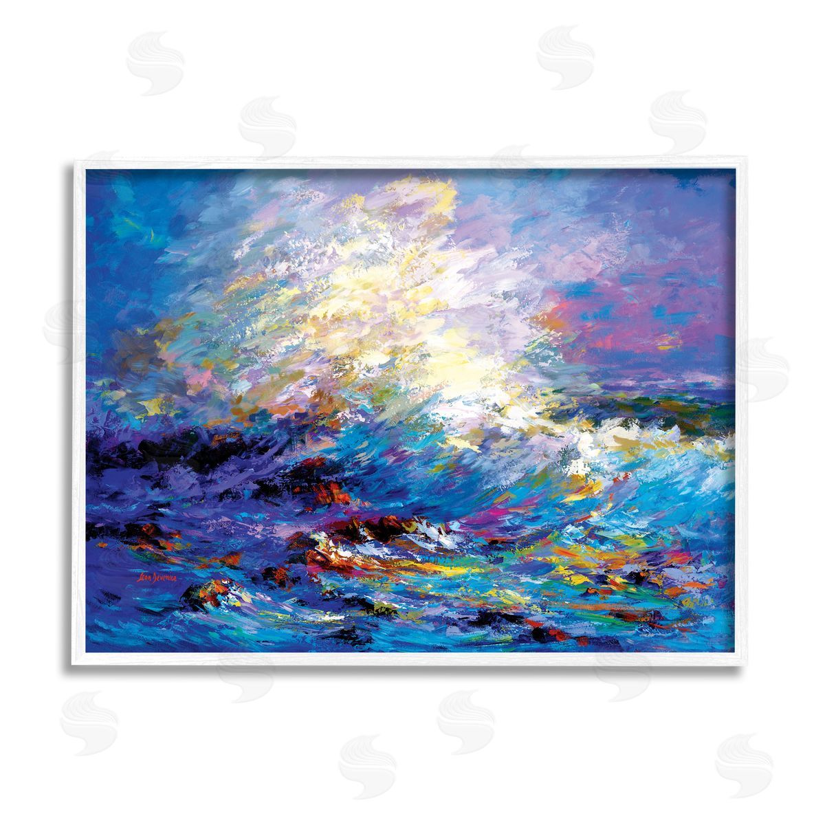 Leon Devenice | Abstract Colorful Ocean Waves