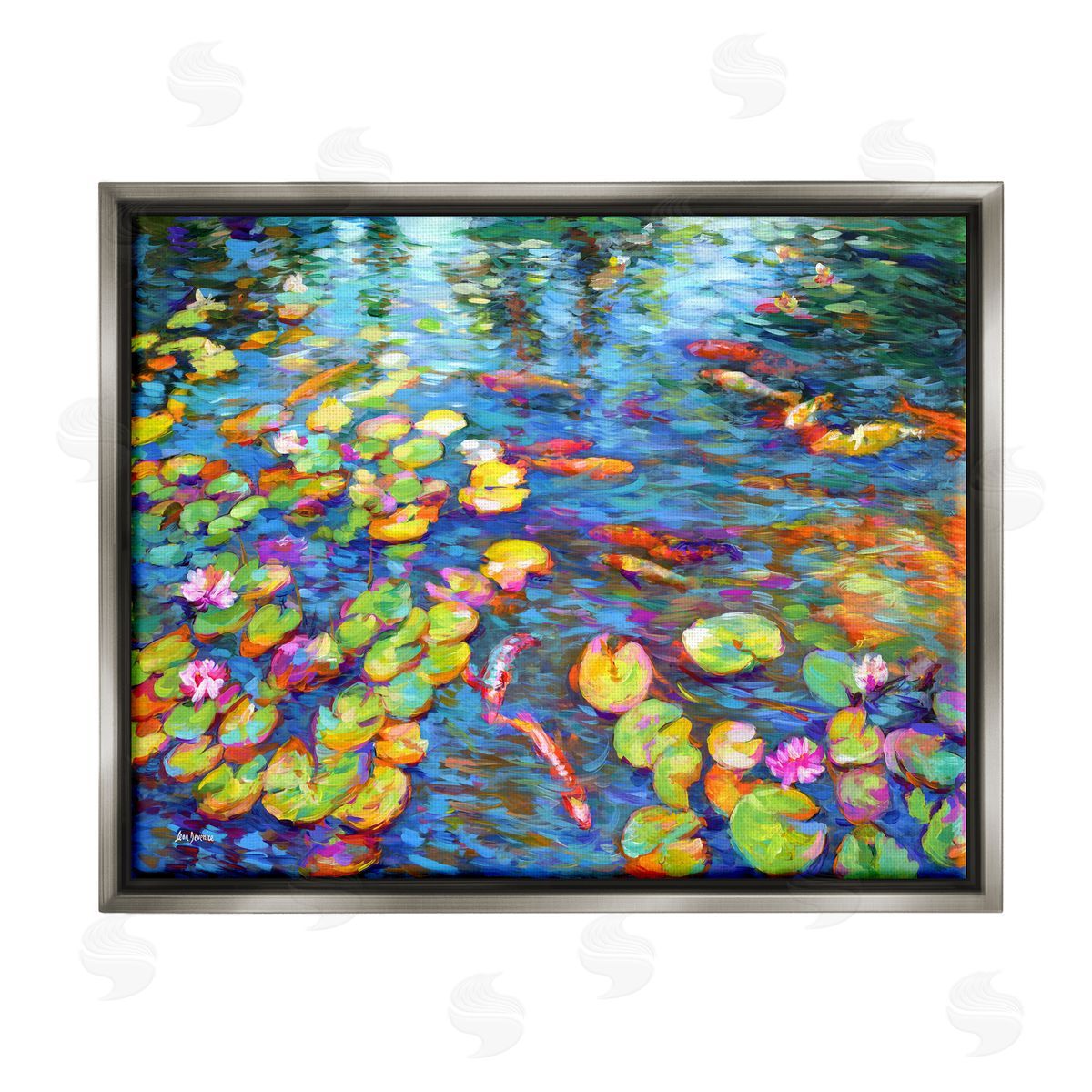 Leon Devenice | Koi Fish and Water Lilies