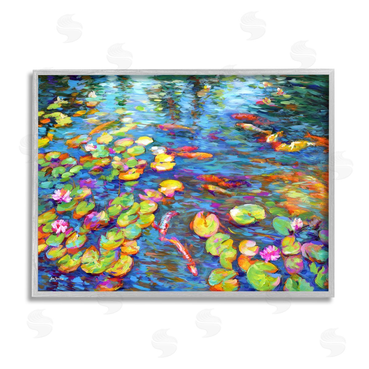Leon Devenice | Koi Fish and Water Lilies