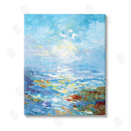 Leon Devenice | Abstract Ocean Bliss Blue
