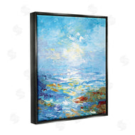Leon Devenice | Abstract Ocean Bliss Blue