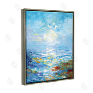 Leon Devenice | Abstract Ocean Bliss Blue