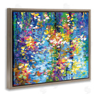 Leon Devenice | Colorful Reflections Lake Flowers