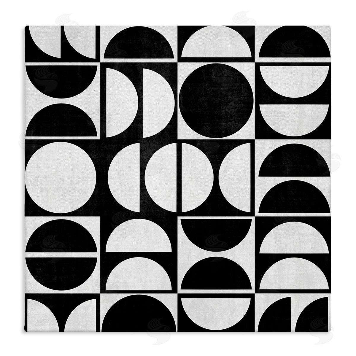 Black & White Arch Pattern Canvas Wall Art, Home Decor by Natalie Carpentieri