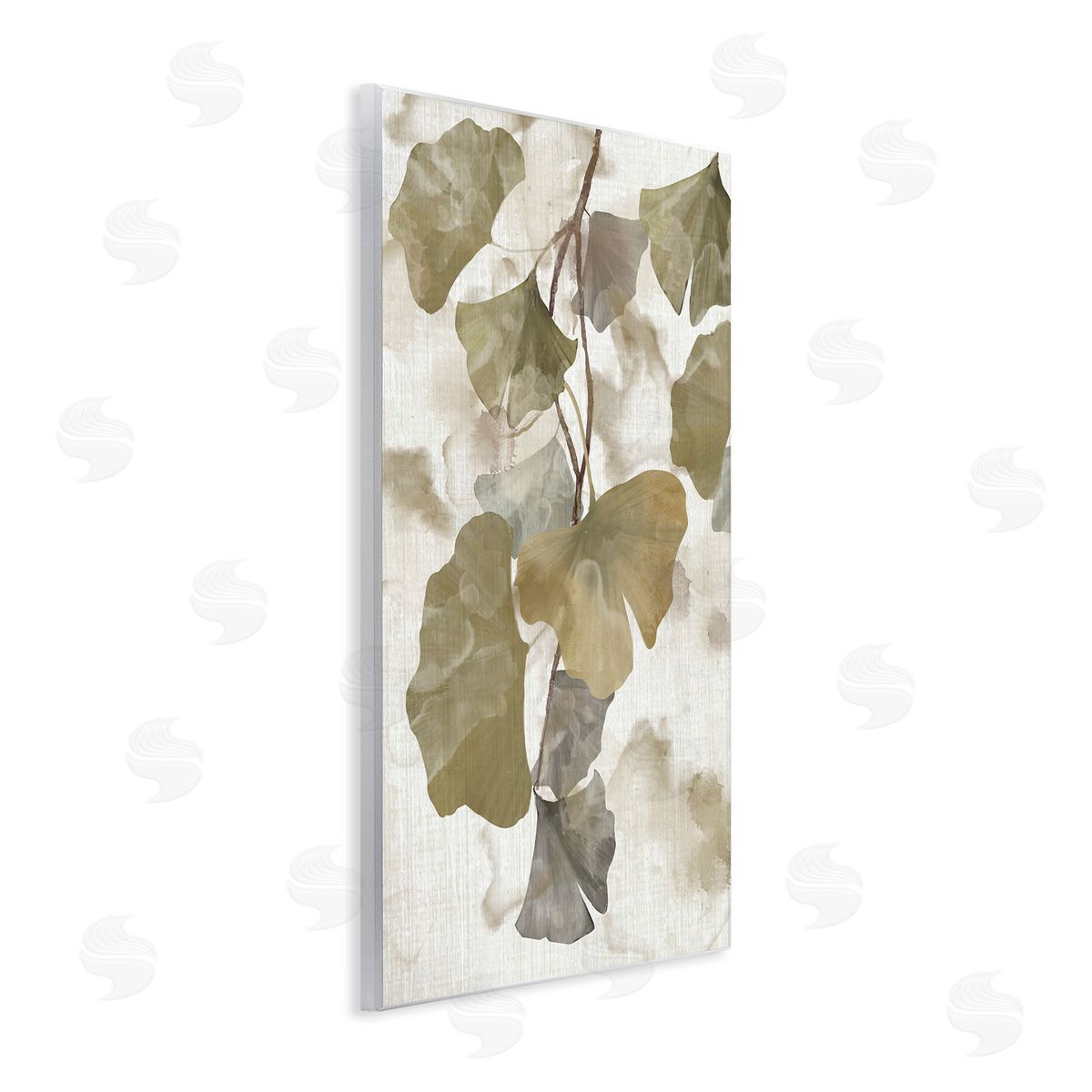 Rustic Ginkgo Leaves Wood Plaque Wall Art, Home Decor by Nan