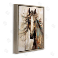 Lazar Studio | Brown Horse with Florals