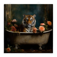 Lazar Studio | Tiger in Floral Bathtub