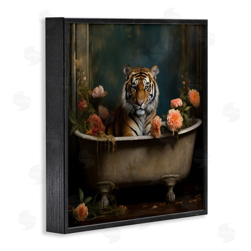 Lazar Studio | Tiger in Floral Bathtub