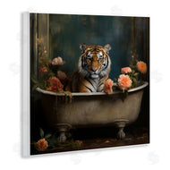 Lazar Studio | Tiger in Floral Bathtub
