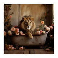 Lazar Studio | Lion in Flower Filled Tub