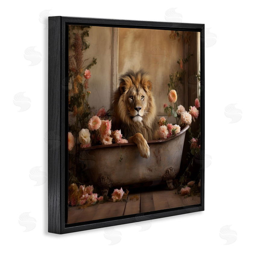Lazar Studio | Lion in Flower Filled Tub