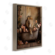 Lazar Studio | Lion in Flower Filled Tub