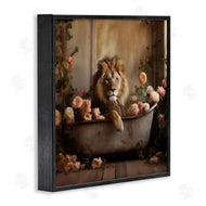Lazar Studio | Lion in Flower Filled Tub