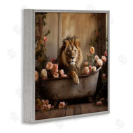 Lazar Studio | Lion in Flower Filled Tub