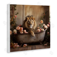 Lazar Studio | Lion in Flower Filled Tub