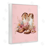 Birch&Ink | Floral Pink Cowgirl Boots