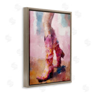 Ziwei Li | Abstract Pink Cowgirl Boots