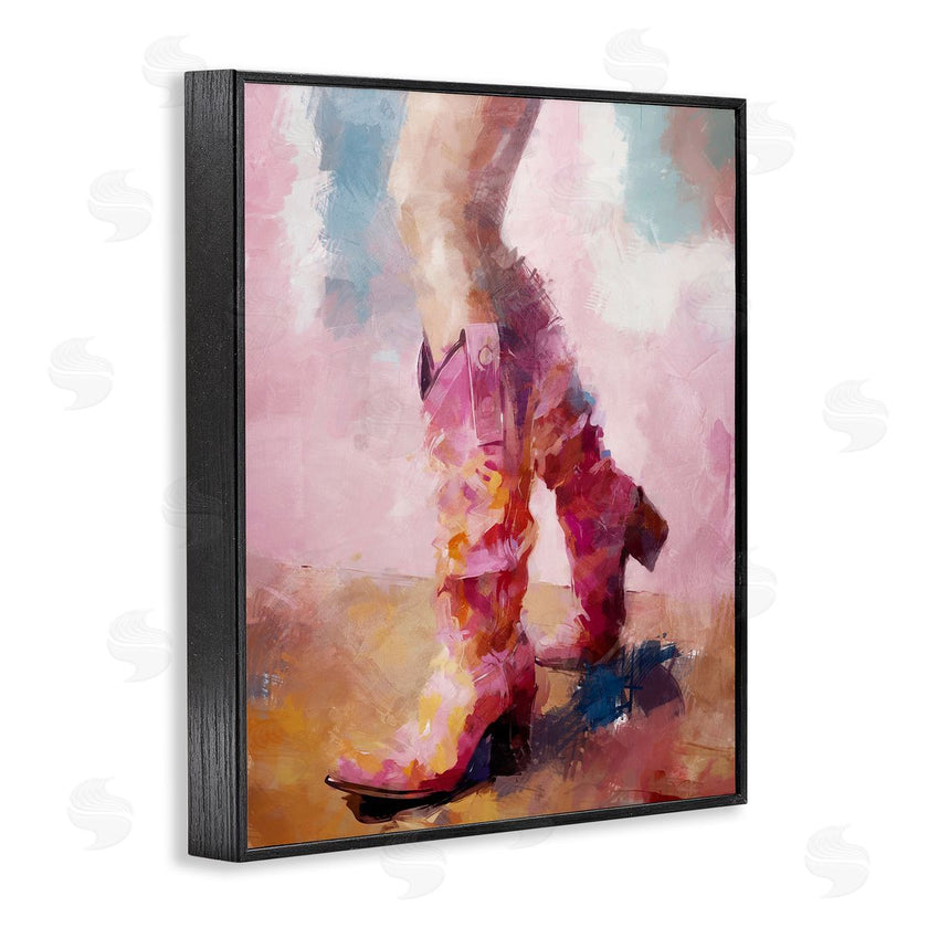 Ziwei Li | Abstract Pink Cowgirl Boots