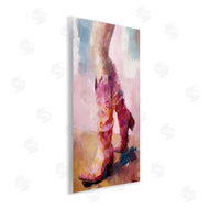 Ziwei Li | Abstract Pink Cowgirl Boots